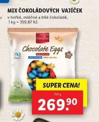 Lidl Mix čokoládových vajíček nabídka