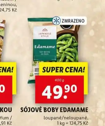 Lidl Sójové boby edamame nabídka