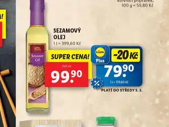 Lidl Sezamový olej nabídka