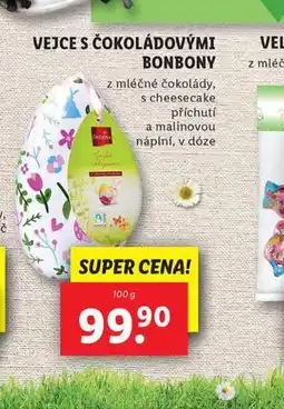 Lidl Vejce s čokoládovými bonbony nabídka