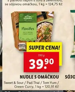 Lidl Nudle s omáčkou nabídka