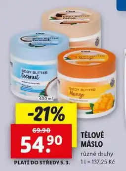 Lidl Tělové máslo nabídka