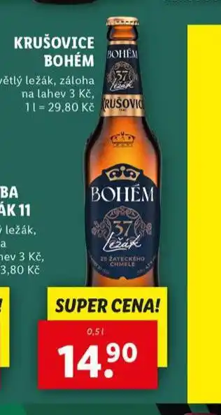 Lidl Pivo krušovice bohém nabídka