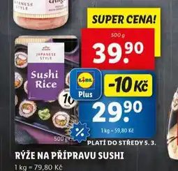 Lidl Rýže na přípravu sushi nabídka