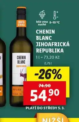 Lidl Chenin blanc nabídka