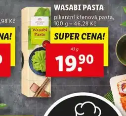 Lidl Wasabi pasta nabídka