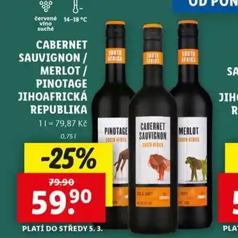 Lidl Pinotage nabídka