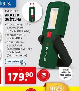 Lidl Aku led svítilna nabídka