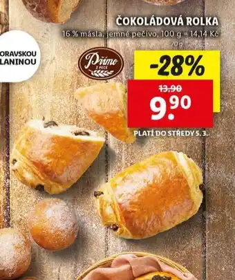 Lidl Čokoládová rolka nabídka