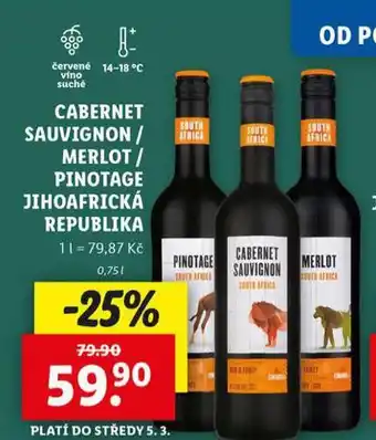 Lidl Cabernet sauvignon nabídka