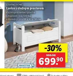 Lidl Lavice s úložným prostorem nabídka