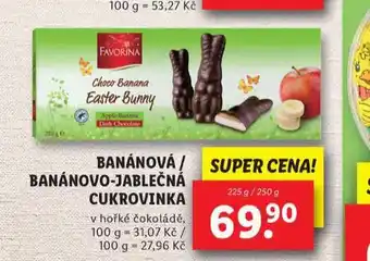 Lidl Banánová / banánovo-jablečná cukrovinka nabídka