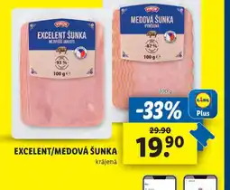 Lidl Excelent / medová šunka nabídka