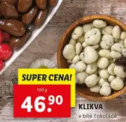 Lidl Klikva v bílé čokoládě nabídka