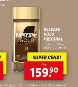 Lidl Nescafé gold originál instantní káva nabídka