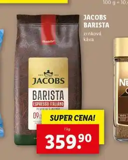 Lidl Jacobs barista zrnková káva nabídka