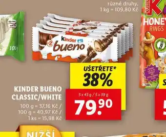 Lidl Kinder bueno classic / white nabídka