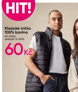 Pepco Klasické tričko 100% bavlna pro pány, nabídka