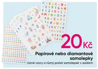 Pepco Papírové nebo diamantové samolepky nabídka