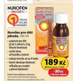 Dr. Max Nurofen pro děti jahoda nabídka