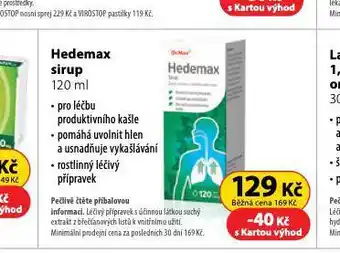 Dr. Max Hedemax sirup nabídka