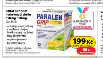 Dr. Max Paralen grip horký nápoj nabídka