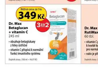 Dr. Max Dr. max betaglucan + vitamin c nabídka