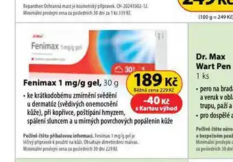 Dr. Max Fenimax gel nabídka