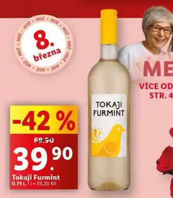 Lidl Tokaji furmint nabídka