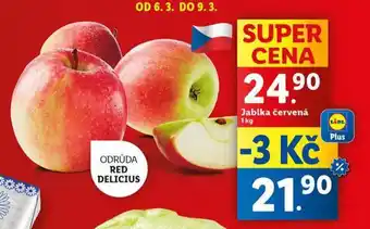 Lidl Jablka červená nabídka