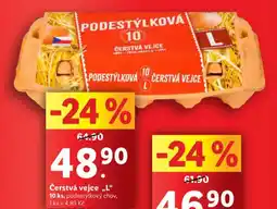 Lidl Čerstvá vejce l 10 ks nabídka