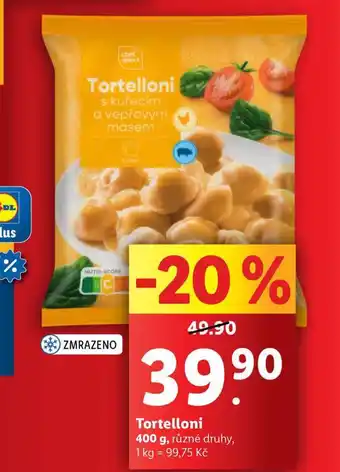 Lidl Tortelloni nabídka