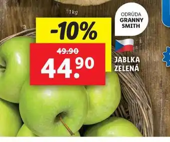 Lidl Jablka zelená nabídka