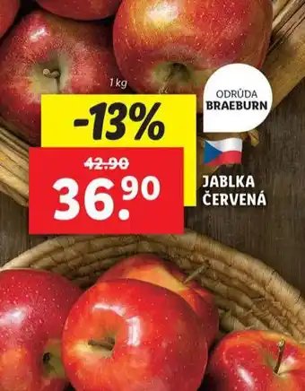 Lidl Jablka červená nabídka