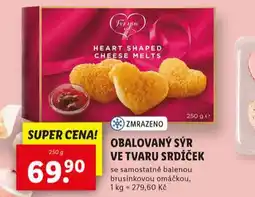 Lidl Obalovaný sýr ve tvaru srdíček nabídka