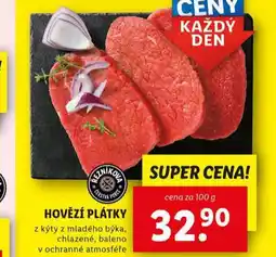 Lidl Hovězí plátky nabídka