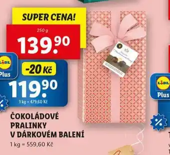 Lidl Čokoládové pralinky v dárkovém balení nabídka