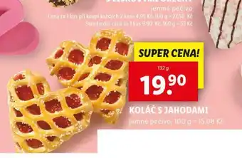 Lidl Koláč s jahodami nabídka