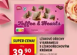 Lidl Lískooříškové ořechy v karamelu s lískooříškovým krémem nabídka