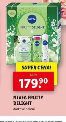 Lidl Nivea fruity delight nabídka