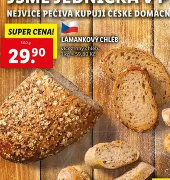 Lidl Lámankový chléb nabídka