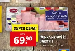 Lidl Šunka nejvyšší jakosti nabídka