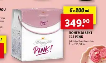 Lidl Bohemia sekt ice pink nabídka