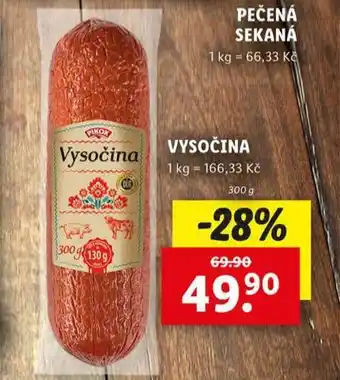 Lidl Vysočina nabídka