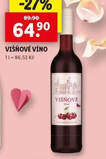 Lidl Višňové víno nabídka