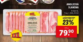 Lidl Anglická slanina nabídka