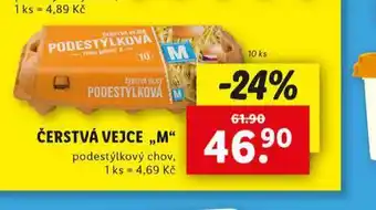 Lidl Čerstvá vejce m 10 ks nabídka