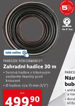 Lidl Zahradní hadice 30 m nabídka