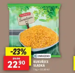 Lidl Kukuřice sladká nabídka