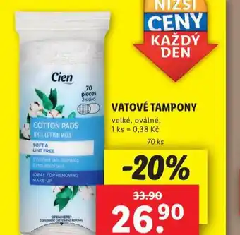 Lidl Vatové tampony nabídka